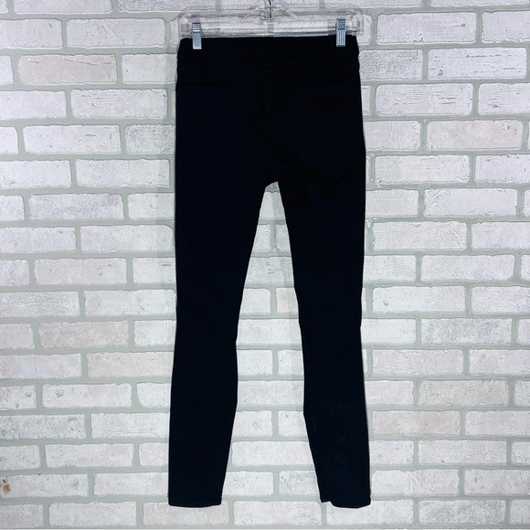 Frame Denim Le Skinny de Jeanne Ripped Distressed Film Noir Wash Jeans Size 26 - Picture 6 of 10